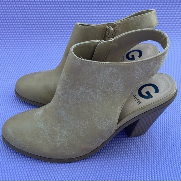 G by Guess Leather Sling Back Booties Size 8.5 - Picture 3 of 8
